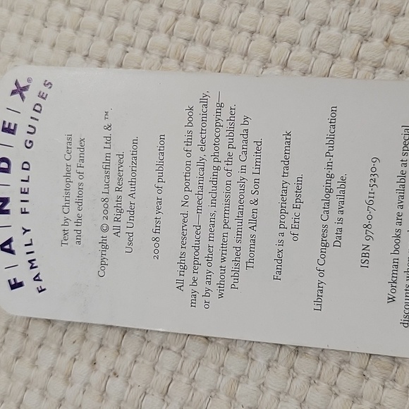 STAR WARS FANDEX FIELD GUIDE - Picture 6 of 7